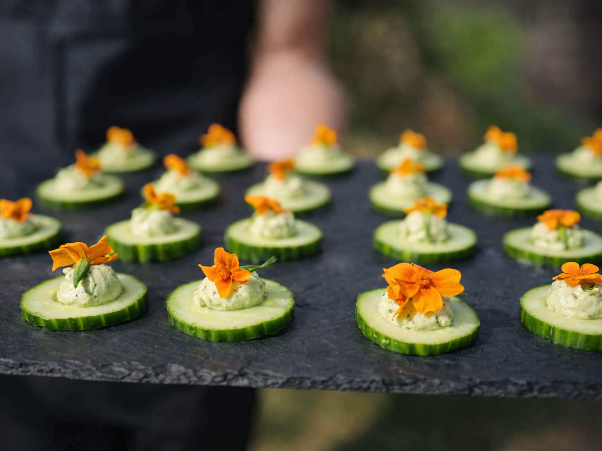 sussex-caterers-cucumber-canapes-wedding-catering